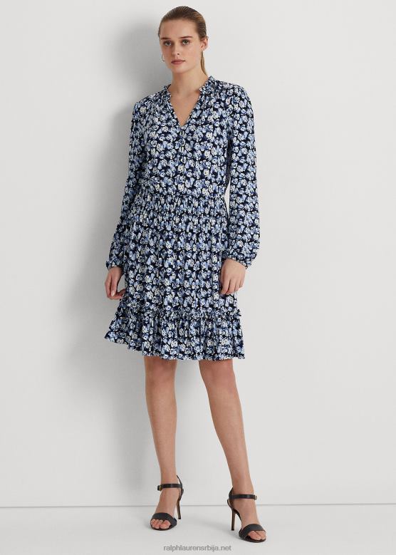 Жене Ralph Lauren растезљива хаљина од цвећа V2V444445 плави мулти
