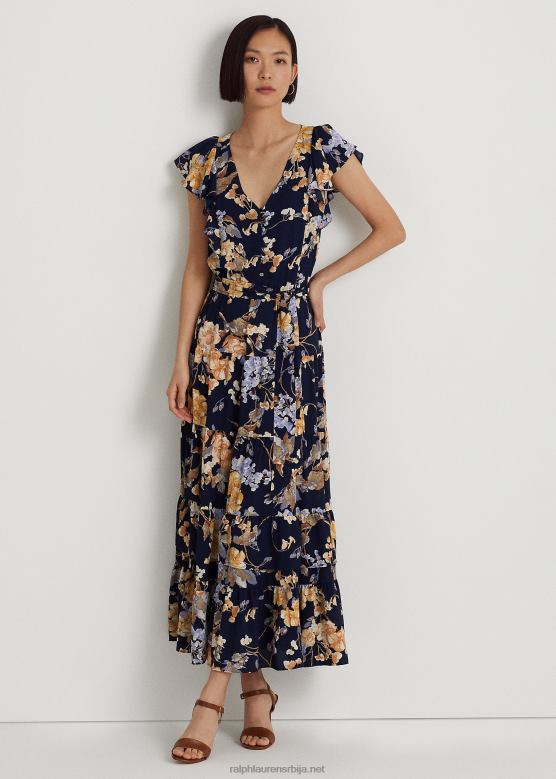 Жене Ralph Lauren цветна хаљина од мехурића од крепа V2V444452 морнарица мулти