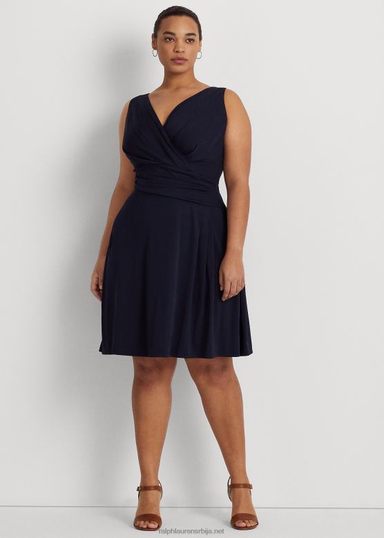 Жене Ralph Lauren сурплице дрес хаљина без рукава V2V444551 светионик морнарице