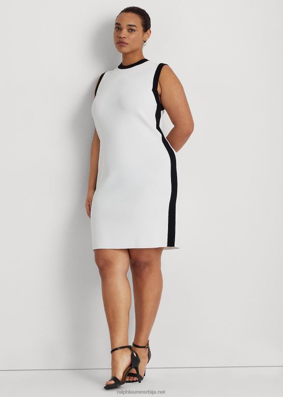Жене Ralph Lauren двобојна џемпер хаљина без рукава V2V444571 бело црно