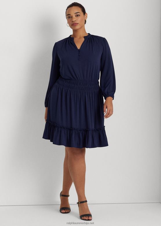 Жене Ralph Lauren хаљина од растезљивог дреса V2V444667 префињена морнарица