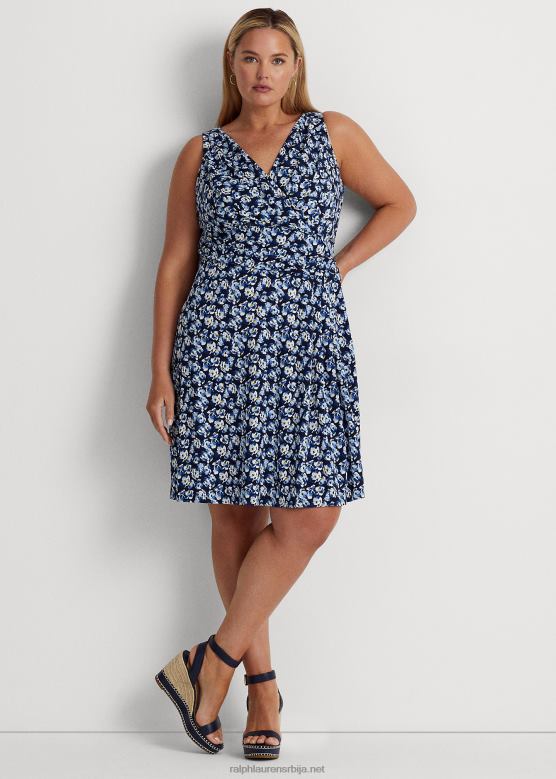 Жене Ralph Lauren хаљина без рукава са цветним дресом V2V444688 плави мулти
