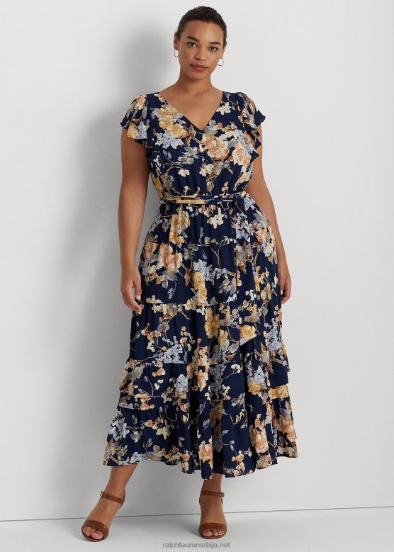 Жене Ralph Lauren цветна хаљина од мехурића од крепа V2V444703 морнарица мулти