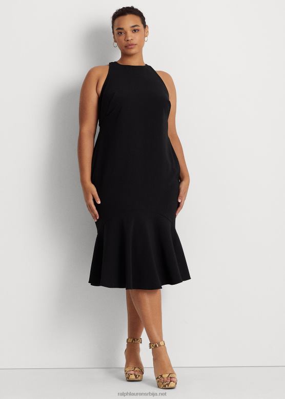 Жене Ralph Lauren двострука креп хаљина без рукава V2V444782 црн