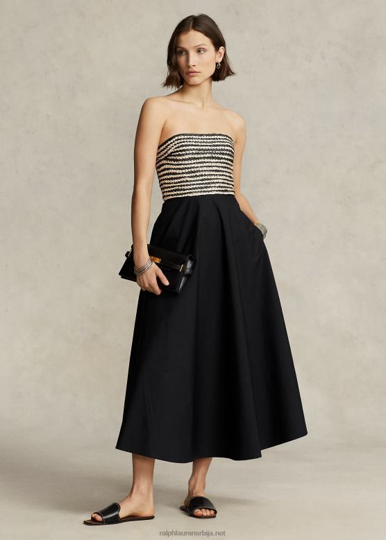 Жене Ralph Lauren хибридна хаљина без бретела од рафије V2V449186