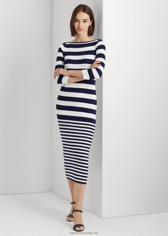 Жене Ralph Lauren пругаста хаљина од мешавине памука V2V449545