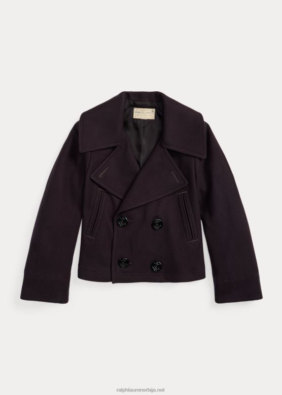 Жене Ralph Lauren ошишан капут од мешавине вуне V2V443672 морнарица