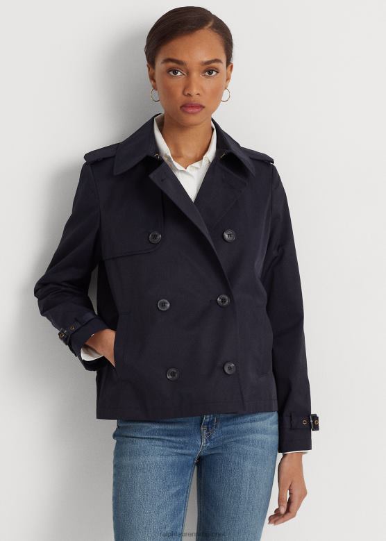 Жене Ralph Lauren кратак капут са дуплим копчањем V2V444123 тамно тегет