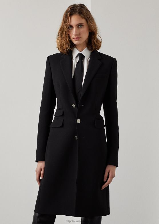 Жене Ralph Lauren паркер вунени креп капут V2V449332 црн