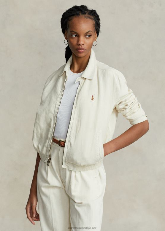 Жене Ralph Lauren ланена ветровка V2V442933 шкољка