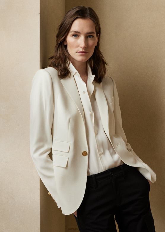 Жене Ralph Lauren паркер растезљива вунена јакна V2V443441 крем