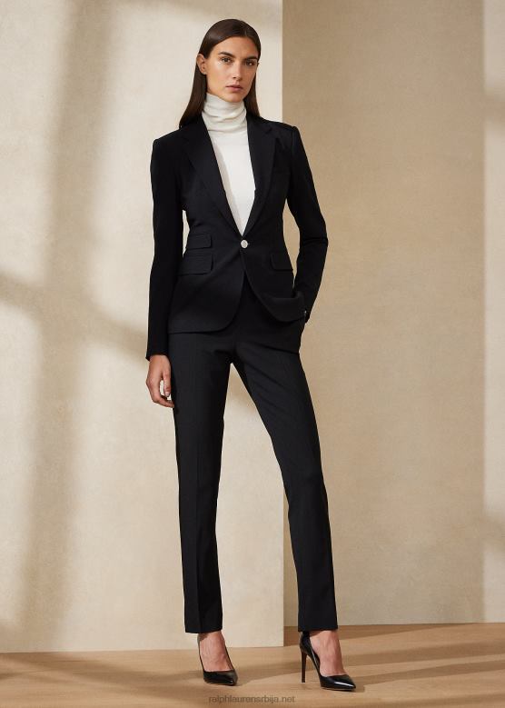 Жене Ralph Lauren паркер растезљива вунена јакна V2V443443 црн