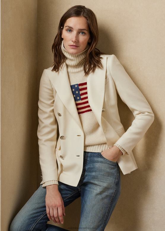 Жене Ralph Lauren цамден кашмир јакна V2V443456 лук крема