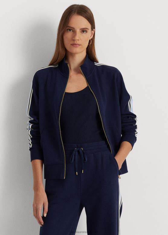 Жене Ralph Lauren француска фротир јакна са пуним патентним затварачем V2V444042 префињена морнарица