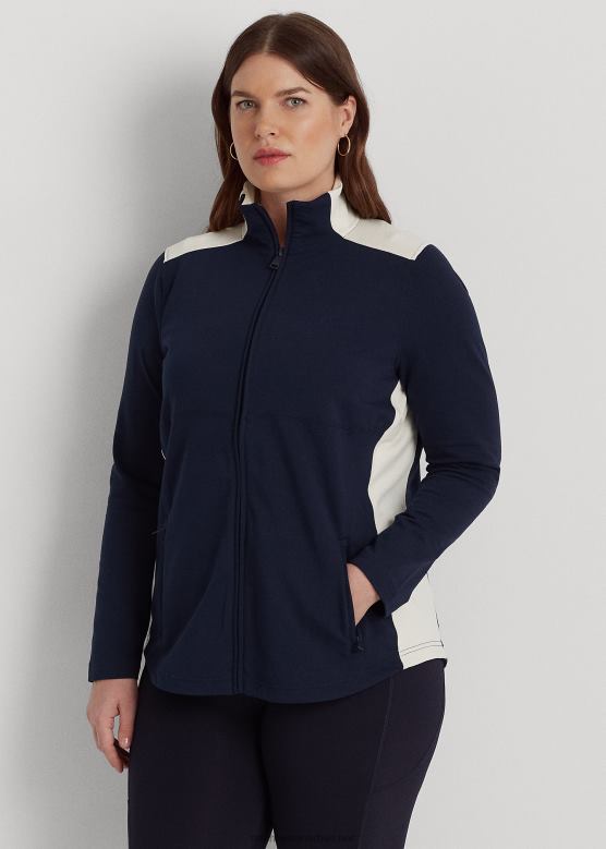 Жене Ralph Lauren јакна од мешавине памука V2V444729 морнарски и крем