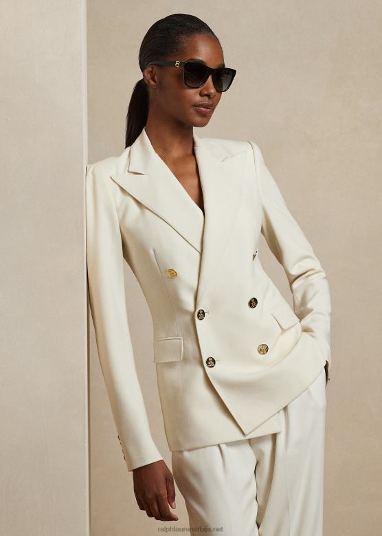 Жене Ralph Lauren цамден јакна од мешавине вуне V2V449135 лук крема