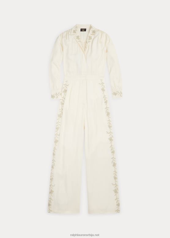 Жене Ralph Lauren комбинезон широких ногавица од везеног кепера V2V443623