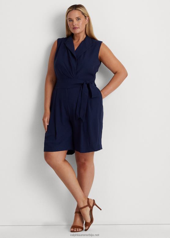 Жене Ralph Lauren комбинезон без рукава од жоржета V2V444685 префињена морнарица
