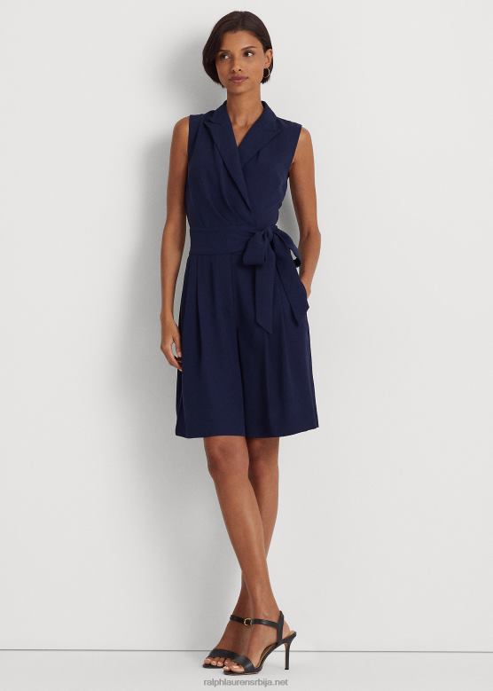 Жене Ralph Lauren комбинезон без рукава од жоржета V2V449474 префињена морнарица
