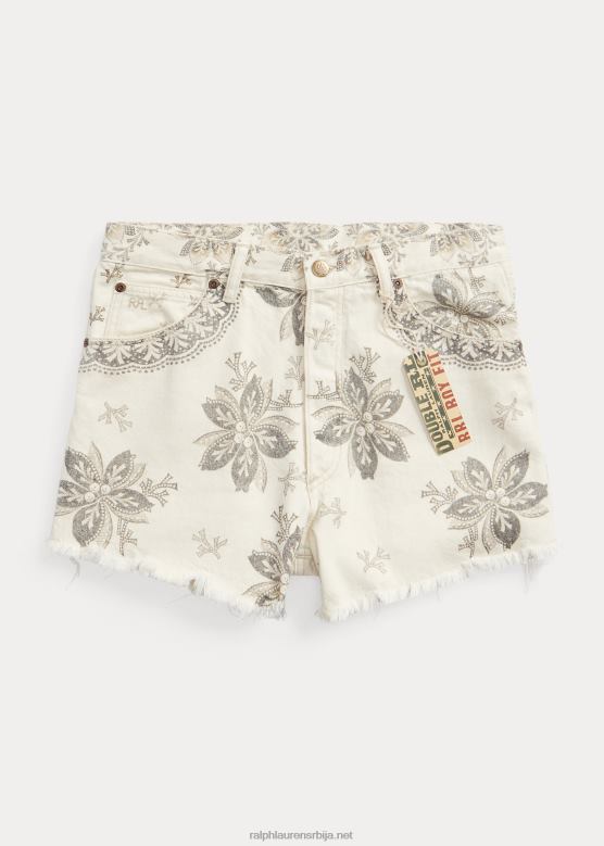 Жене Ralph Lauren бои фит сеедед природни деним кратки V2V443616 засејан природни тексас