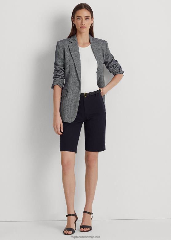 Жене Ralph Lauren би-стретцх кепер кратки V2V443832 морнарица