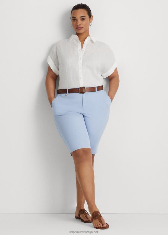 Жене Ralph Lauren би-стретцх кепер кратки V2V444525 шљунак плава