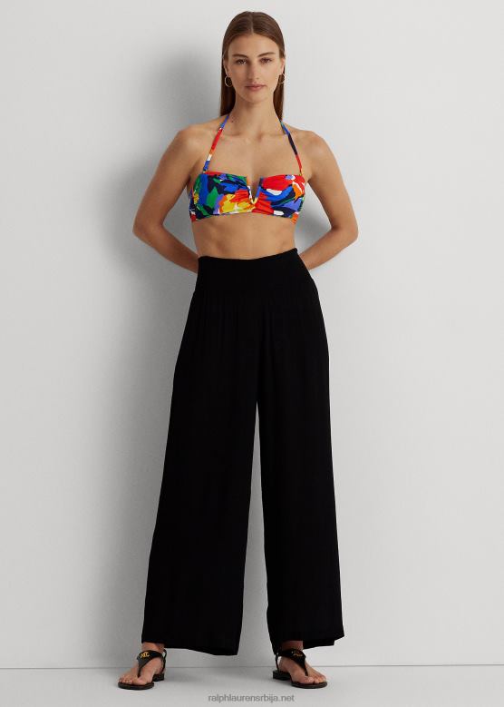 Жене Ralph Lauren ушушкане панталоне широких ногавица V2V444200 црн