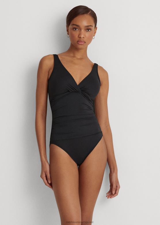 Жене Ralph Lauren тордирани једноделни V2V444205 црн