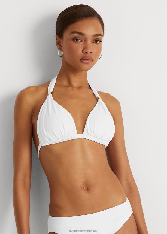 Жене Ralph Lauren халтер бикини горњи део V2V444210 бео