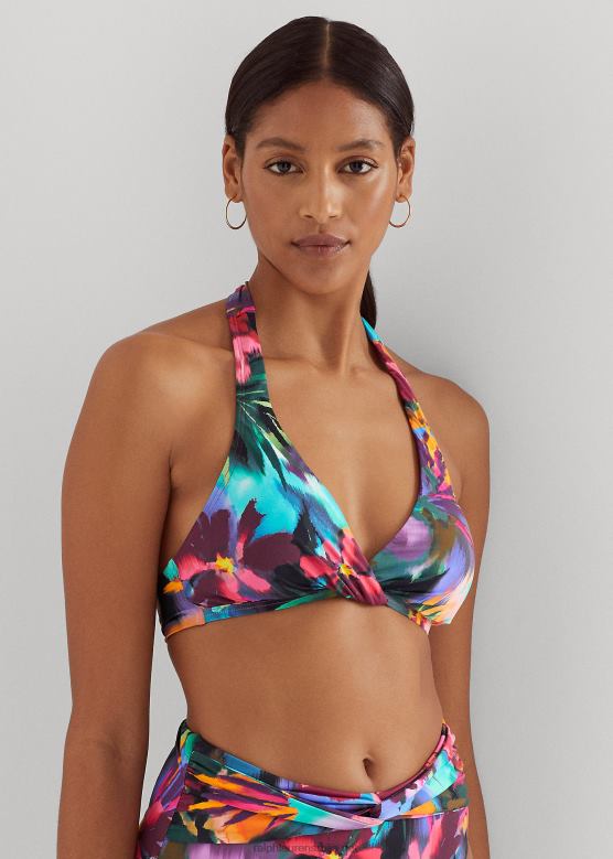 Жене Ralph Lauren бикини горњи део са халтером са цветним увијањем V2V449433 мулти