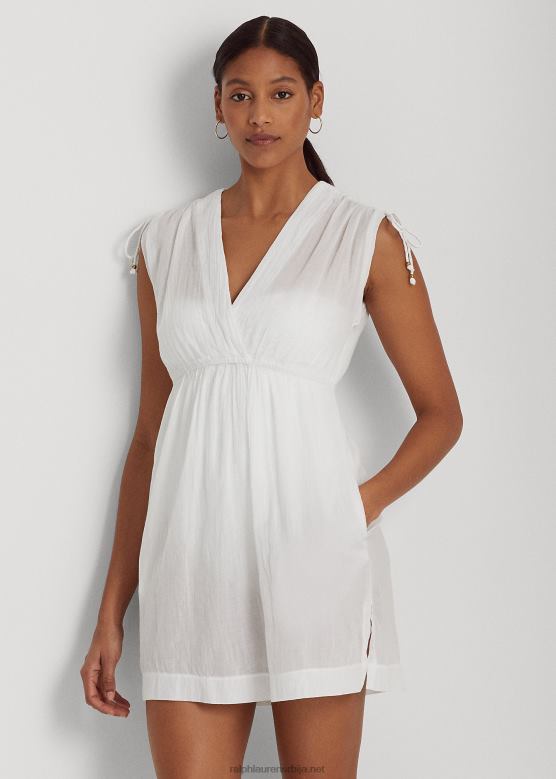 Жене Ralph Lauren пресвучени памук без рукава V2V449454 бео