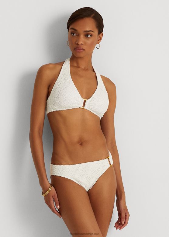 Жене Ralph Lauren хеклани бикини горњи део са халтером V2V449457 бео