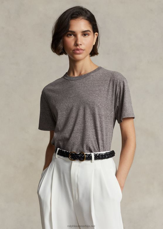 Жене Ralph Lauren Мајица са округлим изрезом од мешавине памука V2V443194 вријесак сиви