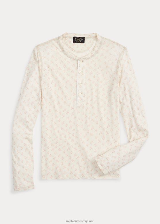 Жене Ralph Lauren цветни ланено-памучни дрес хенлеи V2V443646 бело/црвено