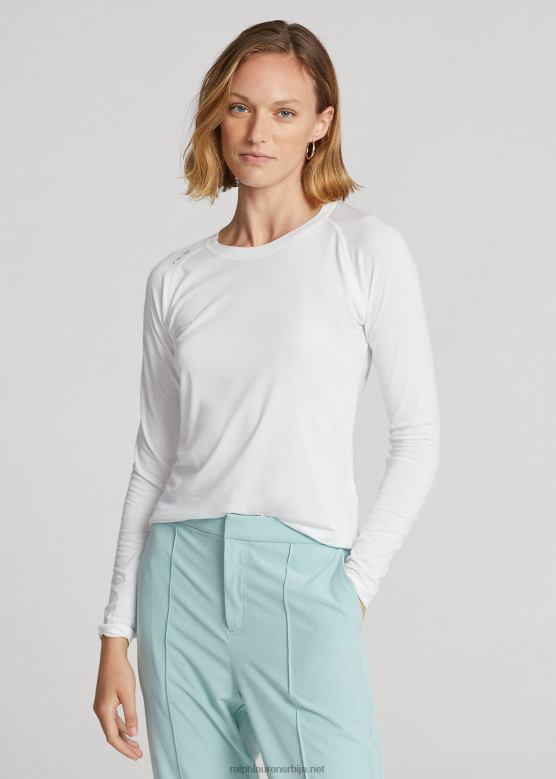 Жене Ralph Lauren мајица дугих рукава од дреса V2V443714 керамичка бела