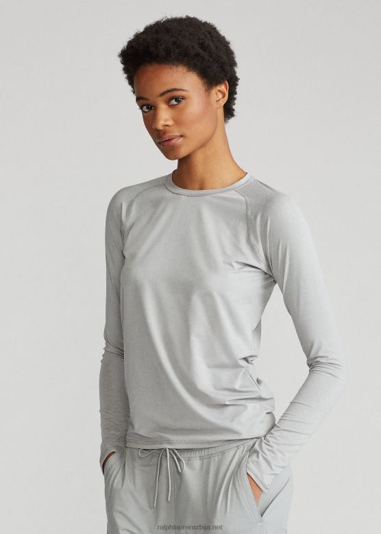 Жене Ralph Lauren мајица са дугим рукавима V2V443763 светлосиви вресак
