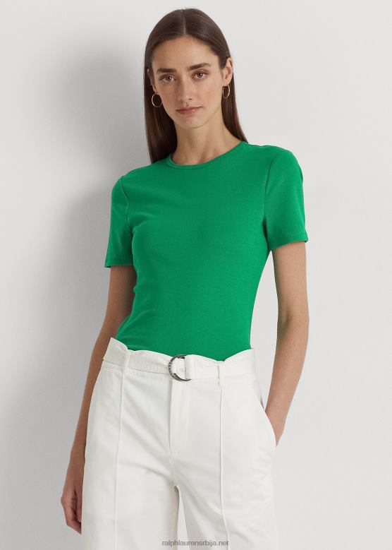 Жене Ralph Lauren растезљива памучна мајица V2V444323 палмин лист