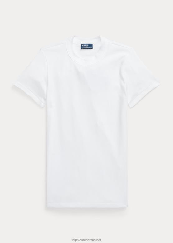 Жене Ralph Lauren ребраста памучна мајица V2V449085 смрека сива вријеска