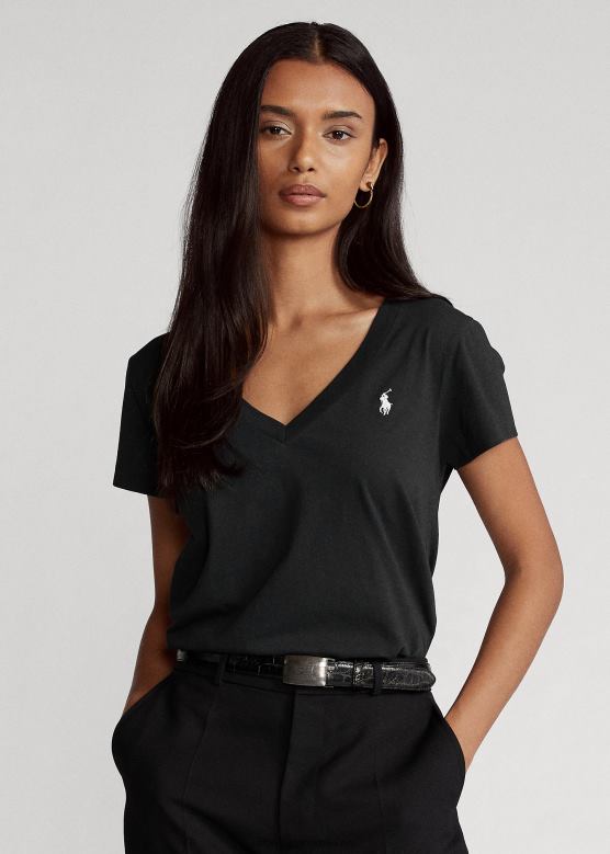 Жене Ralph Lauren Мајица од памучног дреса с в-изрезом V2V449493