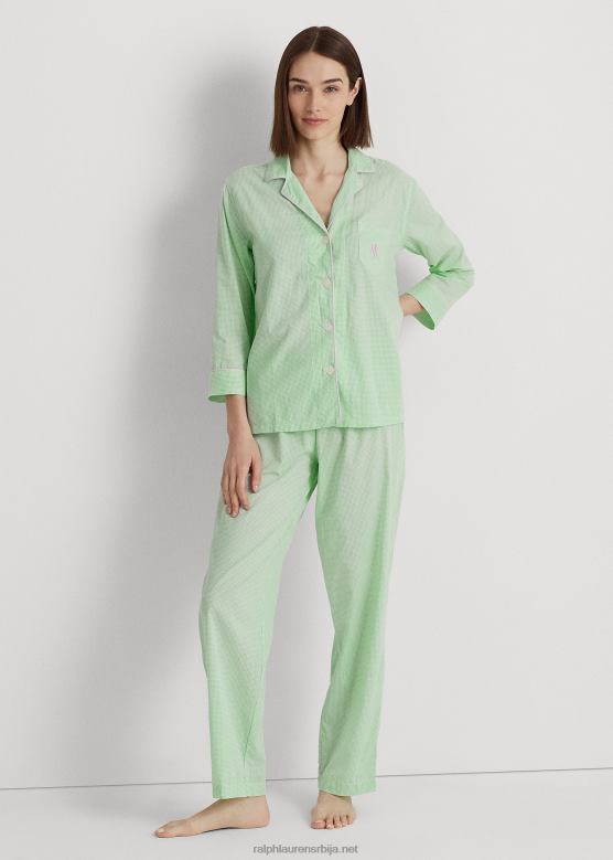 Жене Ralph Lauren сет за спавање за травњак од мешавине памука V2V444136 зелени роман