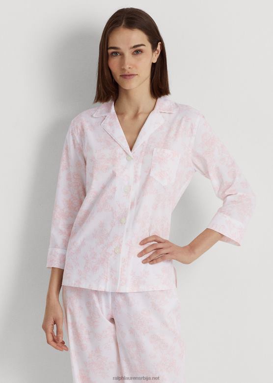 Жене Ralph Lauren цветни поплин сет за спавање V2V444152 цветна ружа