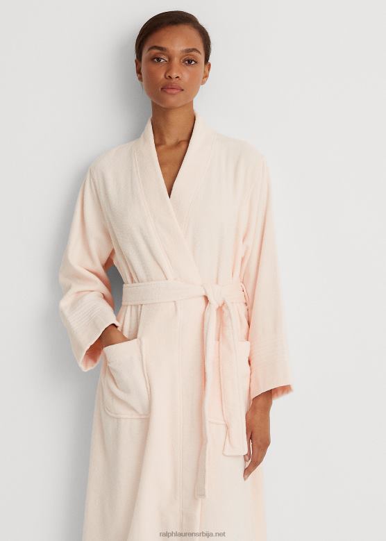 Жене Ralph Lauren по мери памучни фротир огртач V2V444224 розе