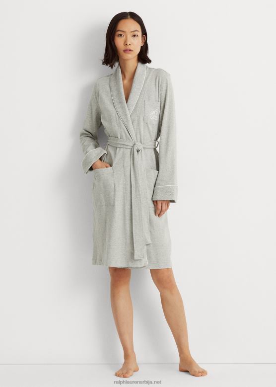 Жене Ralph Lauren кратки огртач са шал-крагном V2V444238 вријесак сиви