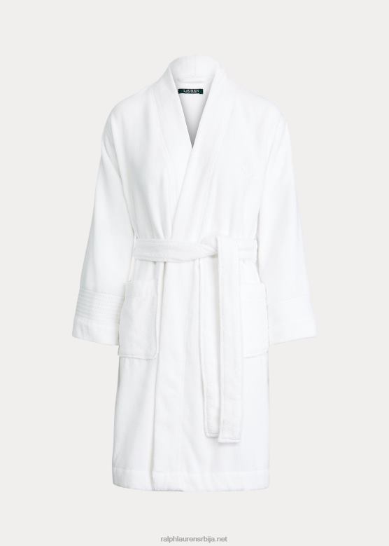 Жене Ralph Lauren памучни фротир огртач V2V444253 бео