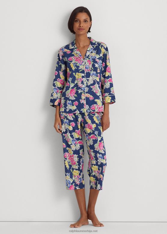 Жене Ralph Lauren цветни сет за спавање од мешавине памука за травњак V2V449414 морнарски принт