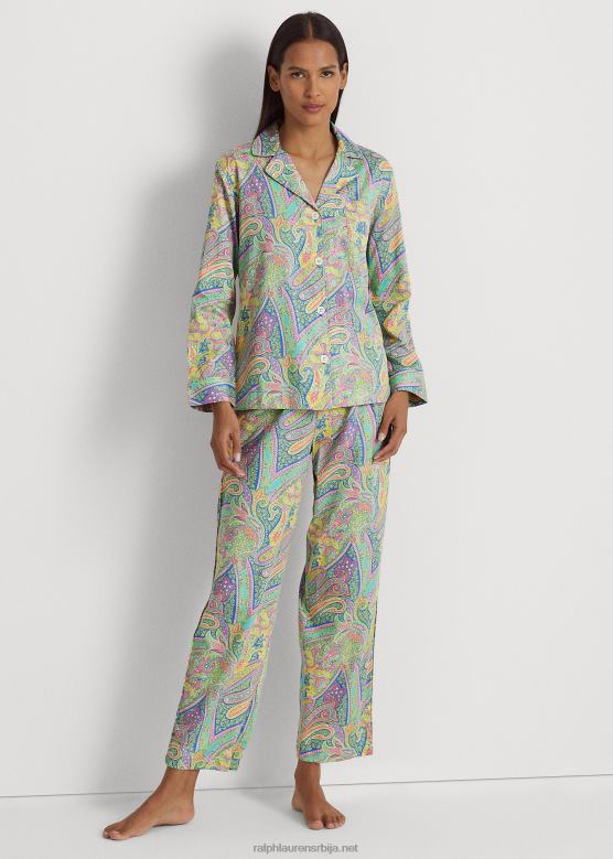 Жене Ralph Lauren Паислеи сатеен сет за спавање V2V449580 мулти пејсли