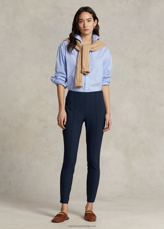 Жене Ralph Lauren растезљиве уске панталоне V2V442885 авијатичарска морнарица