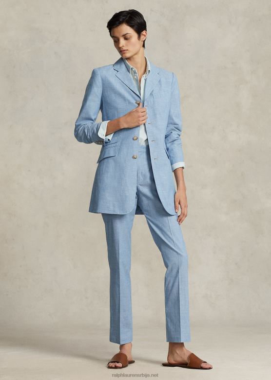 Жене Ralph Lauren Кратке панталоне од шамбреја V2V443028 цхамбраи