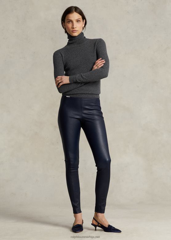 Жене Ralph Lauren кожне уске панталоне V2V443343 морнарица