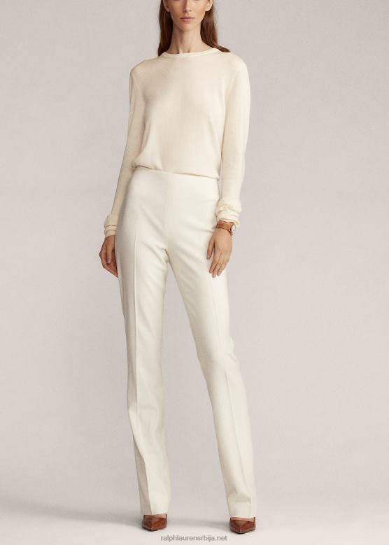 Жене Ralph Lauren аландра вунене креп панталоне V2V443459 лук крема